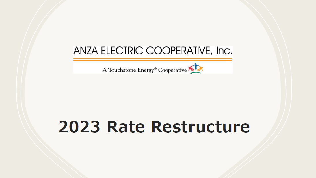 2023 Rate Restructure